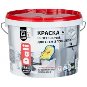 Краска Dali Professional для стен и потолков 9 База А